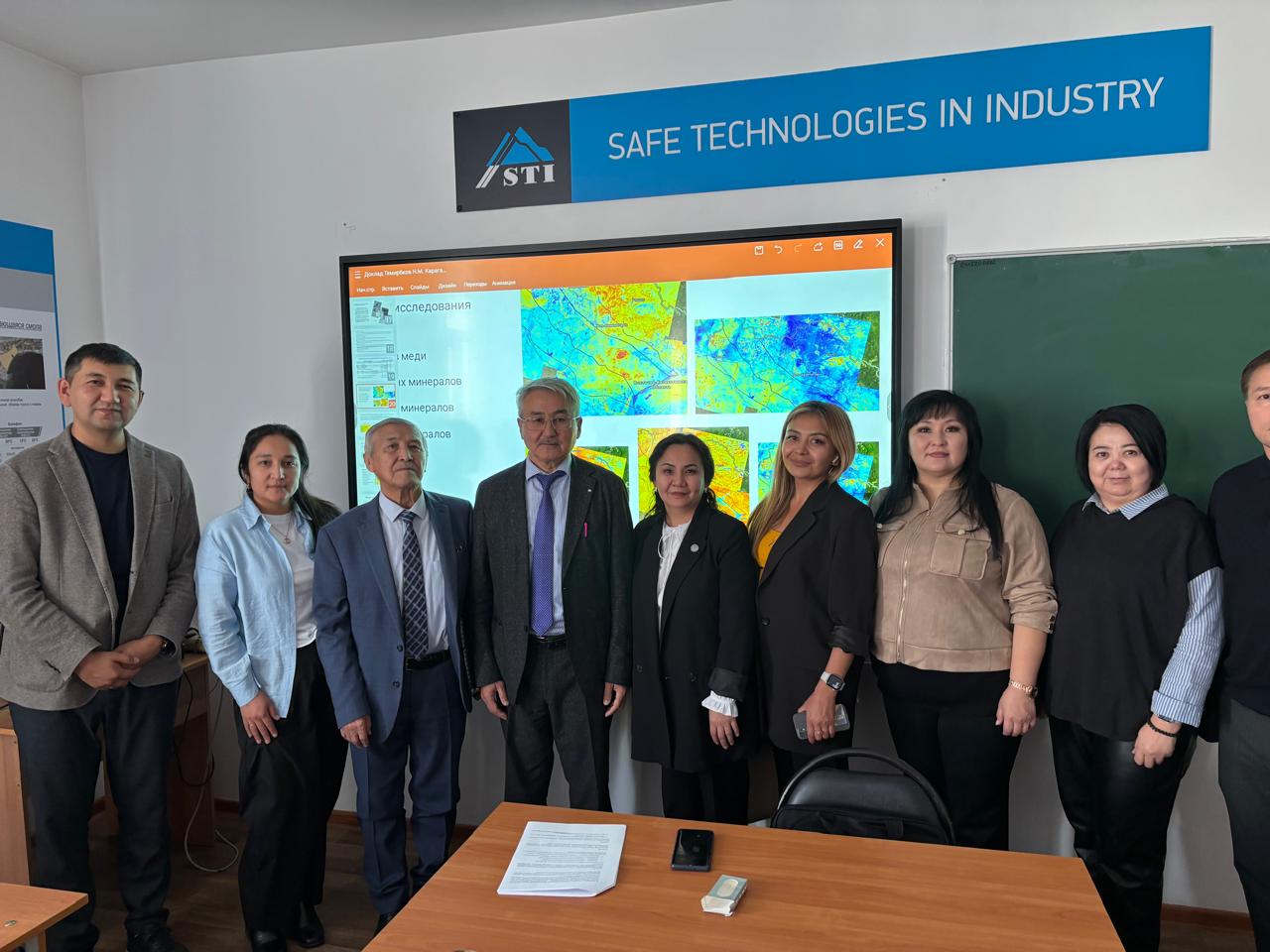 Temirbekov’s report at the Scientific and Technical Council meeting
